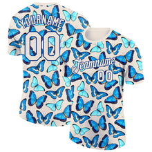 Load image into Gallery viewer, Custom Cream Royal 3D Pattern Design Butterfly Performance T-Shirt