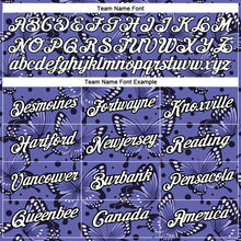 Load image into Gallery viewer, Custom Purple White-Black 3D Pattern Design Butterfly Performance T-Shirt