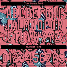 Load image into Gallery viewer, Custom Medium Pink Black 3D Pattern Design Butterfly Performance T-Shirt