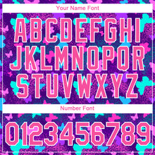 Load image into Gallery viewer, Custom Purple Pink-White 3D Pattern Design Butterfly Performance T-Shirt