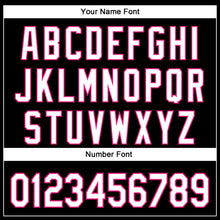 Load image into Gallery viewer, Custom Black White-Hot Pink 3D Pattern Design Vintage Tattoos Authentic Baseball Jersey