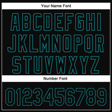 Load image into Gallery viewer, Custom Black Teal 3D Halloween Authentic Baseball Jersey