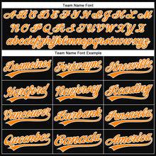 Load image into Gallery viewer, Custom Black Bay Orange-White 3D Halloween Authentic Baseball Jersey