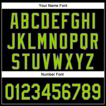 Load image into Gallery viewer, Custom Black Neon Green-Purple 3D Halloween Authentic Baseball Jersey