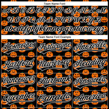 Load image into Gallery viewer, Custom Black White 3D Halloween Authentic Baseball Jersey