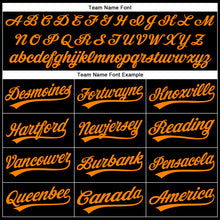 Load image into Gallery viewer, Custom Black Bay Orange 3D Halloween Authentic Baseball Jersey