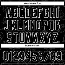 Load image into Gallery viewer, Custom Black White 3D Halloween Authentic Baseball Jersey