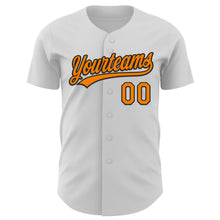Load image into Gallery viewer, Custom White Bay Orange-Black 3D Halloween Authentic Baseball Jersey