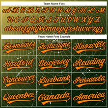 Load image into Gallery viewer, Custom Black Bay Orange 3D Halloween Authentic Baseball Jersey