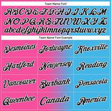 Load image into Gallery viewer, Custom Stitched Sky Blue Black-Pink 3D Halloween Gradient Sports Pullover Sweatshirt Hoodie