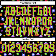 Load image into Gallery viewer, Custom Stitched Black Neon Green-Hot Pink 3D Halloween Sports Pullover Sweatshirt Hoodie