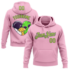 Load image into Gallery viewer, Custom Stitched Light Pink Neon Green-Purple 3D Halloween Sports Pullover Sweatshirt Hoodie