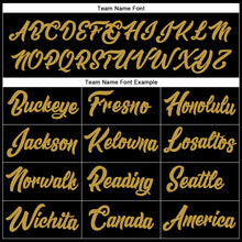 Load image into Gallery viewer, Custom Stitched Black Old Gold-Red Line Sports Pullover Sweatshirt Hoodie