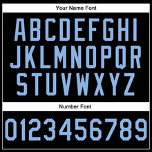 Load image into Gallery viewer, Custom Stitched Black Light Blue-Pink Line Sports Pullover Sweatshirt Hoodie