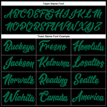 Load image into Gallery viewer, Custom Stitched Black Kelly Green-Pink Line Sports Pullover Sweatshirt Hoodie