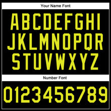 Load image into Gallery viewer, Custom Stitched Black Neon Yellow-Pink Line Sports Pullover Sweatshirt Hoodie