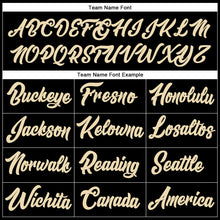 Load image into Gallery viewer, Custom Stitched Black Cream-Crimson Line Sports Pullover Sweatshirt Hoodie