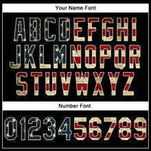 Load image into Gallery viewer, Custom Stitched Black Vintage USA Flag Cream-Crimson Line Sports Pullover Sweatshirt Hoodie