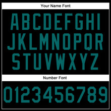 Load image into Gallery viewer, Custom Stitched Black Teal-Crimson Line Sports Pullover Sweatshirt Hoodie