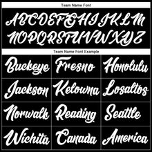 Load image into Gallery viewer, Custom Stitched Black White-Neon Green Line Sports Pullover Sweatshirt Hoodie