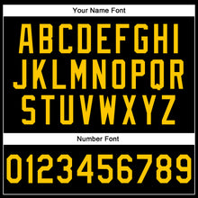 Load image into Gallery viewer, Custom Stitched Navy Yellow-Light Blue Line Sports Pullover Sweatshirt Hoodie