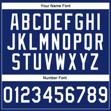 Load image into Gallery viewer, Custom Stitched Royal White-Yellow Line Sports Pullover Sweatshirt Hoodie