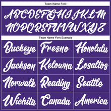 Load image into Gallery viewer, Custom Stitched Purple White-Old Gold Line Sports Pullover Sweatshirt Hoodie