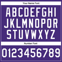 Load image into Gallery viewer, Custom Stitched Purple White-Gray Line Sports Pullover Sweatshirt Hoodie