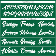 Load image into Gallery viewer, Custom Stitched Kelly Green White-Orange Line Sports Pullover Sweatshirt Hoodie