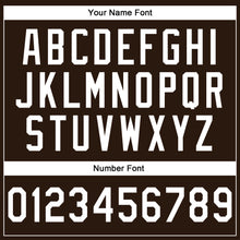 Load image into Gallery viewer, Custom Stitched Brown White-Gold Line Sports Pullover Sweatshirt Hoodie