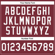 Load image into Gallery viewer, Custom Stitched Burgundy White-Gray Line Sports Pullover Sweatshirt Hoodie