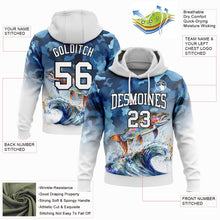 Load image into Gallery viewer, Custom Stitched Camo White-Black 3D Rainbow Trout Fish Fishing Sports Pullover Sweatshirt Hoodie