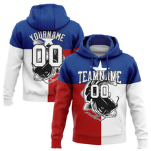 Load image into Gallery viewer, Custom Stitched Royal Red-Black 3D Catfish Fish Fishing Sports Pullover Sweatshirt Hoodie