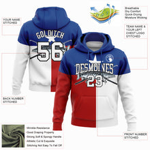 Load image into Gallery viewer, Custom Stitched Royal Red-Black 3D Northern Pike Fish Fishing Sports Pullover Sweatshirt Hoodie