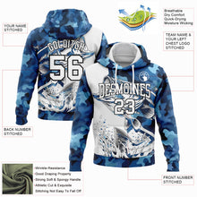Load image into Gallery viewer, Custom Stitched Camo White-Black 3D Largemouth Bass Fish Fishing Sports Pullover Sweatshirt Hoodie