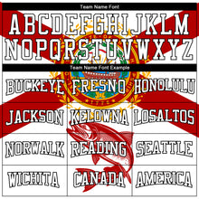 Load image into Gallery viewer, Custom Stitched White Red-Black 3D Atlantic Salmon Fish Fishing Sports Pullover Sweatshirt Hoodie