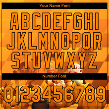 Load image into Gallery viewer, Custom Bay Orange Black 3D Halloween Performance T-Shirt