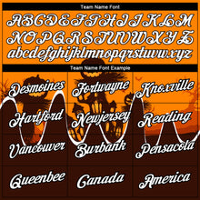 Load image into Gallery viewer, Custom Bay Orange Black-Brown 3D Halloween Performance T-Shirt