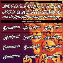 Load image into Gallery viewer, Custom Bay Orange Crimson-Black 3D Halloween Performance T-Shirt