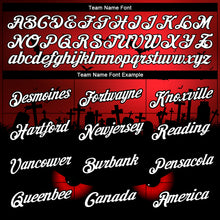 Load image into Gallery viewer, Custom Red White-Black 3D Halloween Performance T-Shirt