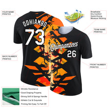 Load image into Gallery viewer, Custom Gold White-Black 3D Halloween Performance T-Shirt
