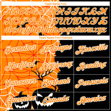 Load image into Gallery viewer, Custom Black Bay Orange-White 3D Halloween Performance T-Shirt