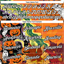 Load image into Gallery viewer, Custom Bay Orange White-Black 3D Halloween Performance T-Shirt