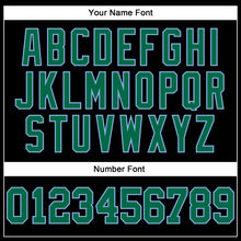 Load image into Gallery viewer, Custom Stitched Black Kelly Green-Light Blue 3D Pattern Design Gradient Square Shape Sports Pullover Sweatshirt Hoodie