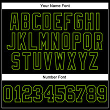 Load image into Gallery viewer, Custom Stitched Black Neon Green 3D Pattern Design Gradient Square Shape Sports Pullover Sweatshirt Hoodie