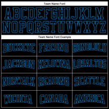 Load image into Gallery viewer, Custom Stitched Black Blue 3D Pattern Design Gradient Square Shape Sports Pullover Sweatshirt Hoodie