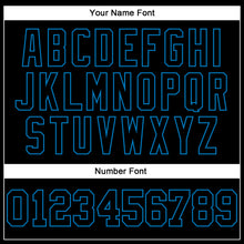 Load image into Gallery viewer, Custom Stitched Black Blue 3D Pattern Design Gradient Square Shape Sports Pullover Sweatshirt Hoodie