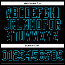 Load image into Gallery viewer, Custom Stitched Black Lakes Blue 3D Pattern Design Gradient Square Shape Sports Pullover Sweatshirt Hoodie