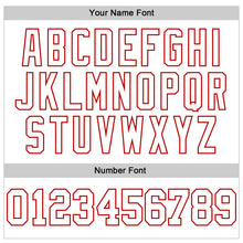 Load image into Gallery viewer, Custom Stitched White Red 3D Pattern Design Gradient Square Shape Sports Pullover Sweatshirt Hoodie