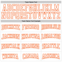 Load image into Gallery viewer, Custom Stitched White Orange 3D Pattern Design Gradient Square Shape Sports Pullover Sweatshirt Hoodie